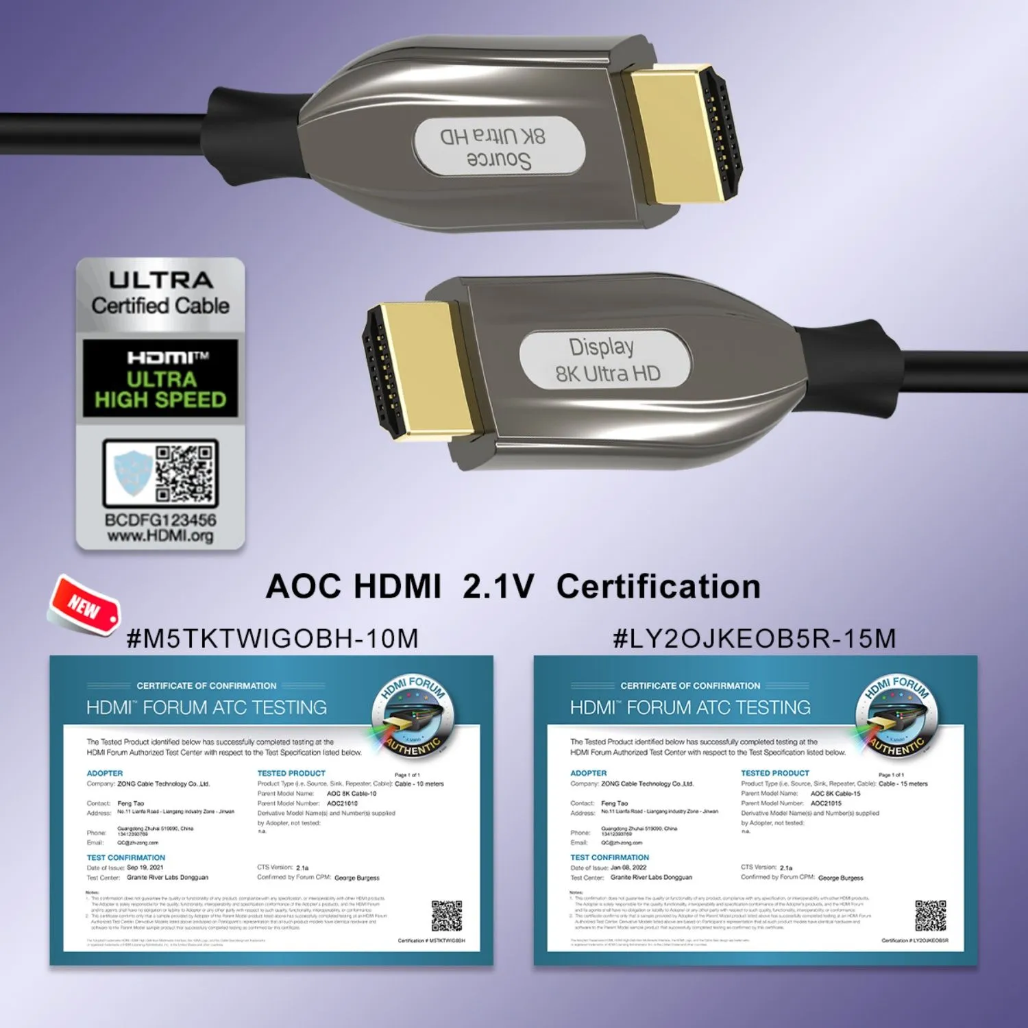 AOC HDMI ZG-8KAOCHD005-7