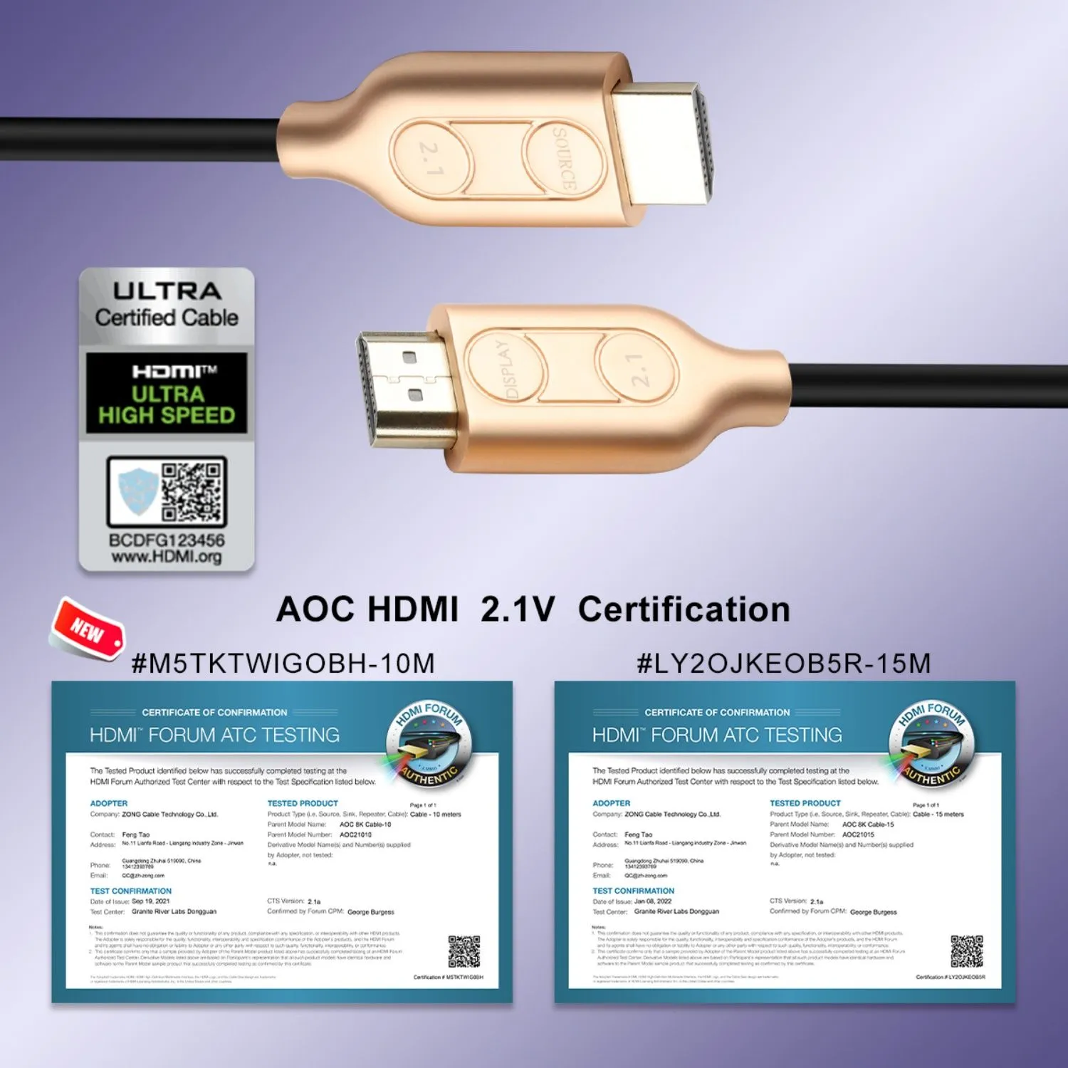 AOC　HDMI　ZG-8KAOCHD013-7