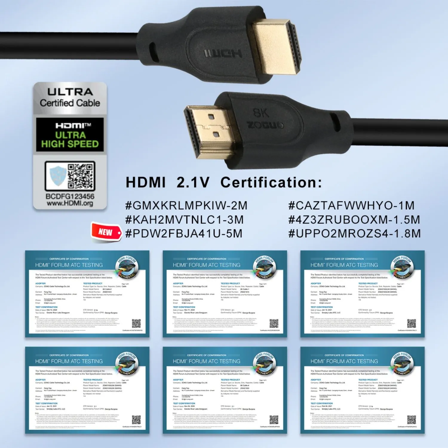 HDMI 2.1 ZG-8KHDB001-7