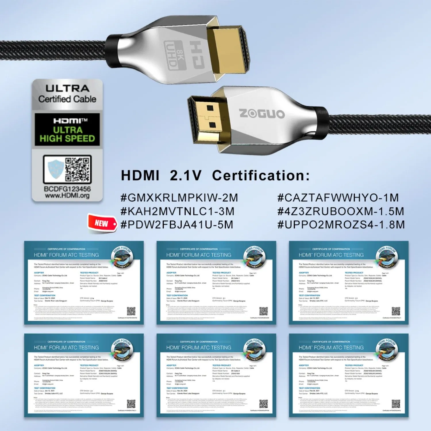 HDMI 2.1 ZG-8KHDM002-7